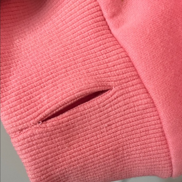 Soft Pink Lily Pink Sweatshirt with hood, front hand pocket, and thumb holes. - Picture 4 of 5